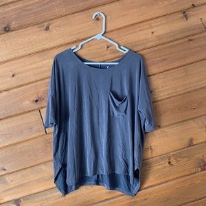 Gray Slouch Top